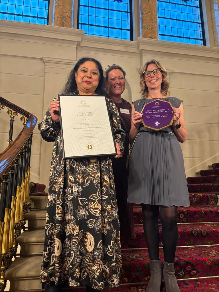 South Tees Hospitals NHS Foundation Trust Wins Princess Royal Training Award